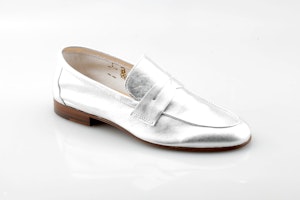 mocassino Lepori Dana collezione donna colore argento scarpa singola
