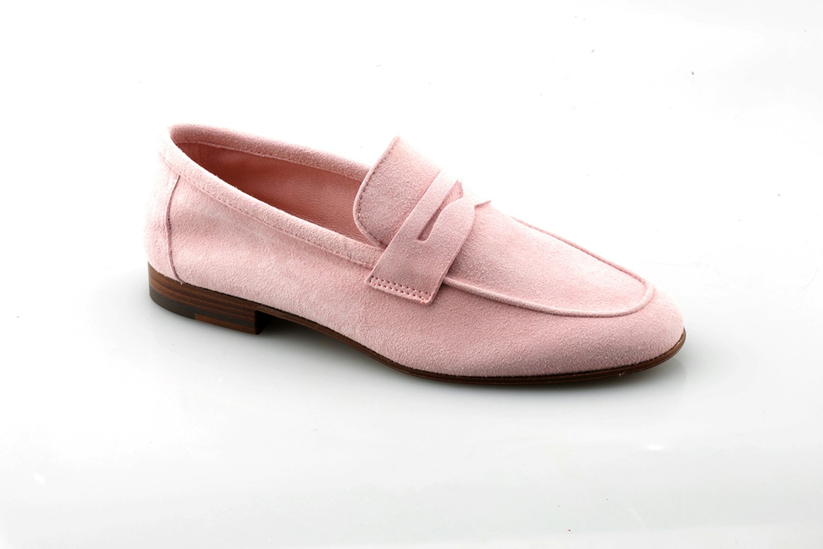 mocassino Lepori Dana collezione donna colore rosa cipria scarpa singola