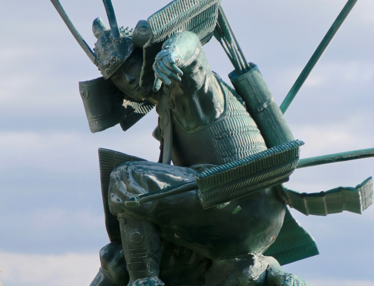 Statue of Yoshitsune Minamoto, Dannoura Battlefield Statue of Yoshitsune Minamoto, Dannoura Battlefield