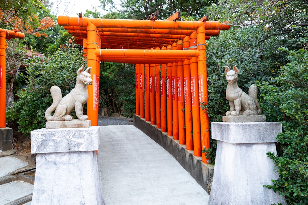 Fukutoku Inari Shrine in Shimonoseki City, Yamaguchi