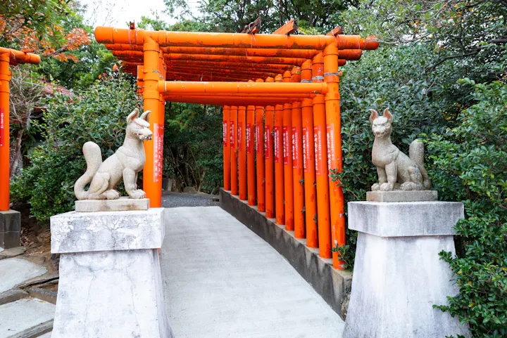 Fukutoku Inari Shrine in Shimonoseki City, Yamaguchi