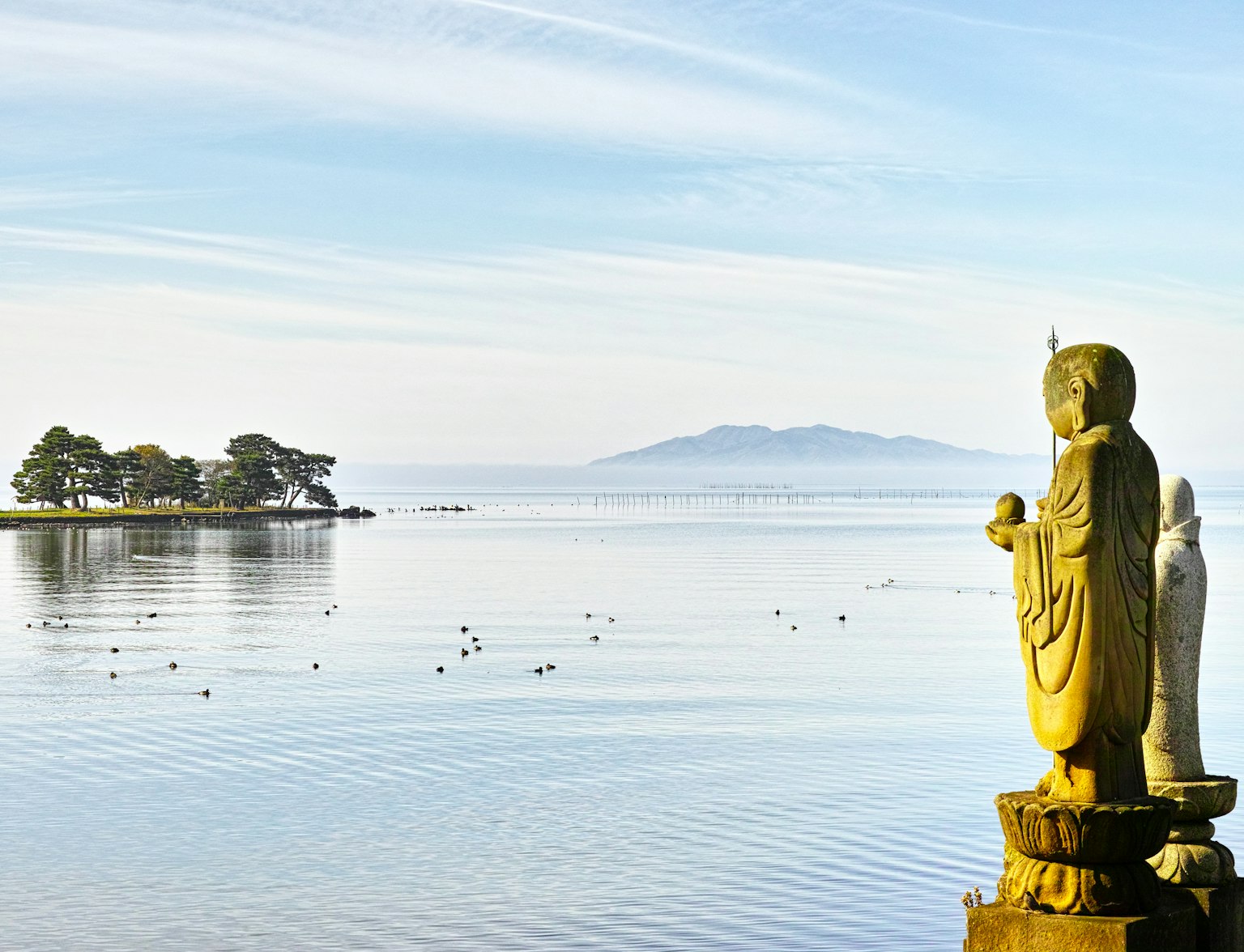Lake-Shinji in Matsue, Shimane, Japan Lake-Shinji in Matsue, Shimane, Japan