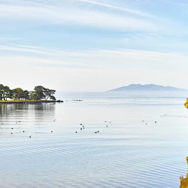 Lake-Shinji in Matsue, Shimane, Japan Lake-Shinji in Matsue, Shimane, Japan