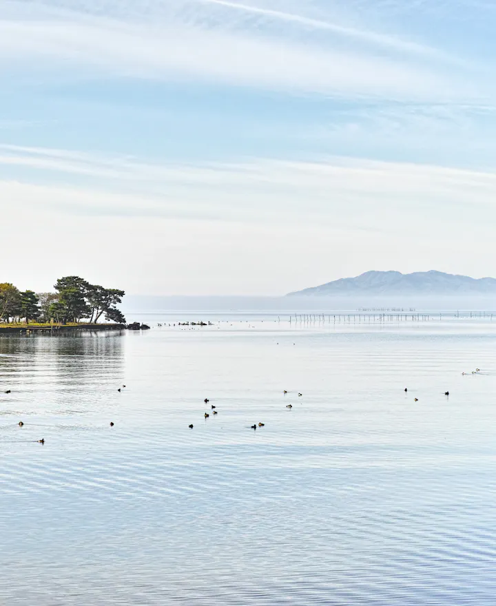 Lake-Shinji in Matsue, Shimane, Japan Shimane overview
