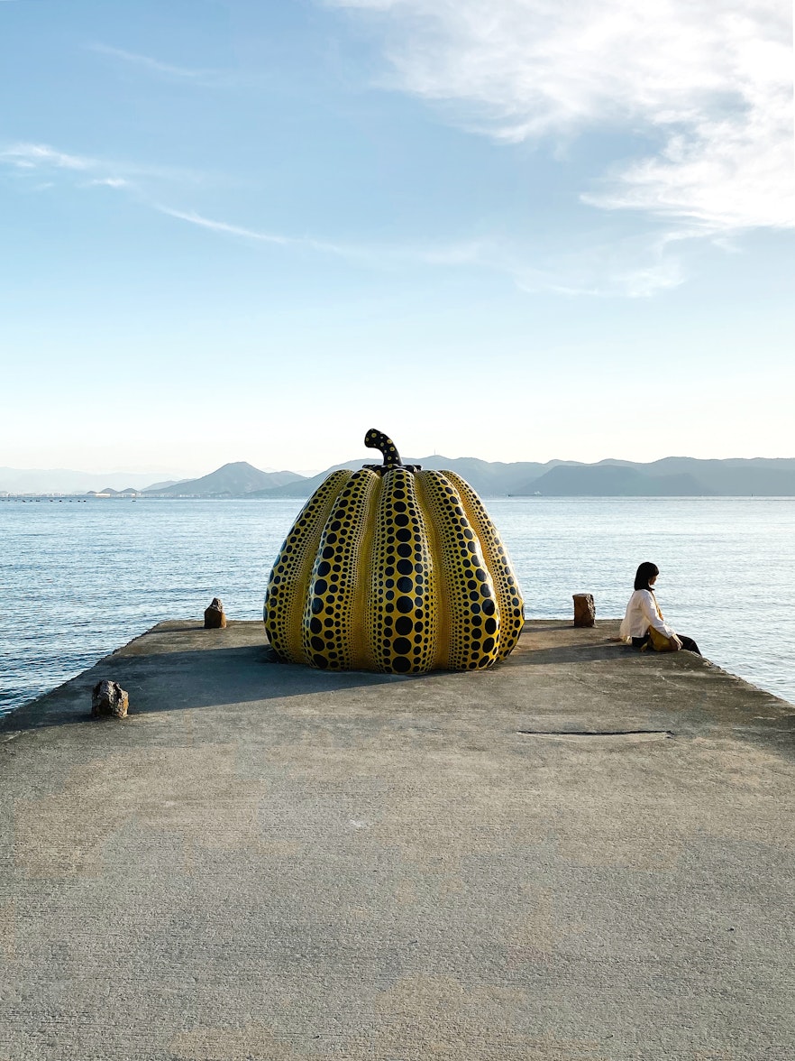 Yellow Pumpkin, Yayoi Kusama, Naoshima