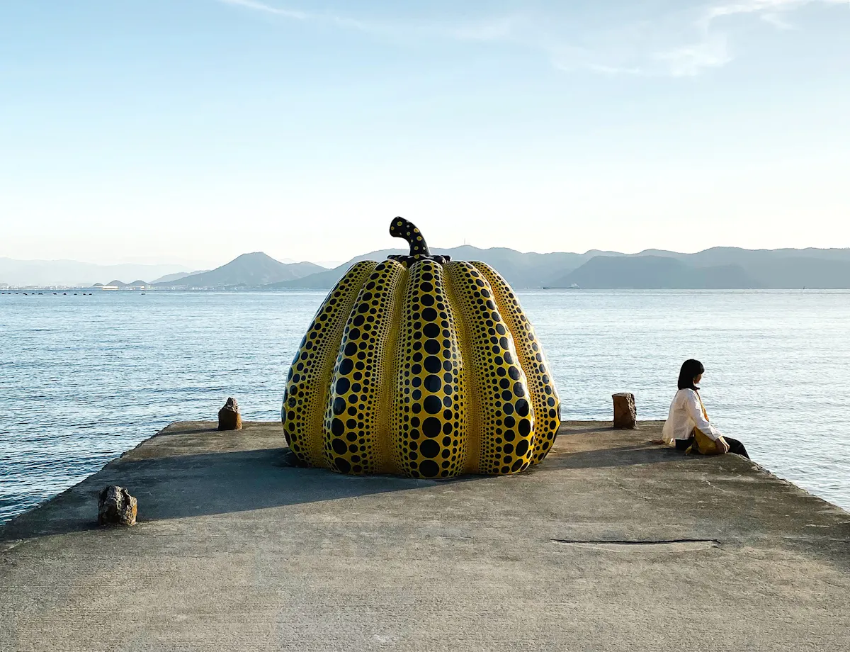 Yellow Pumpkin, Yayoi Kusama, Naoshima Yellow Pumpkin, Yayoi Kusama, Naoshima