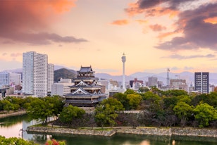 Hiroshima Castle and Cityscape