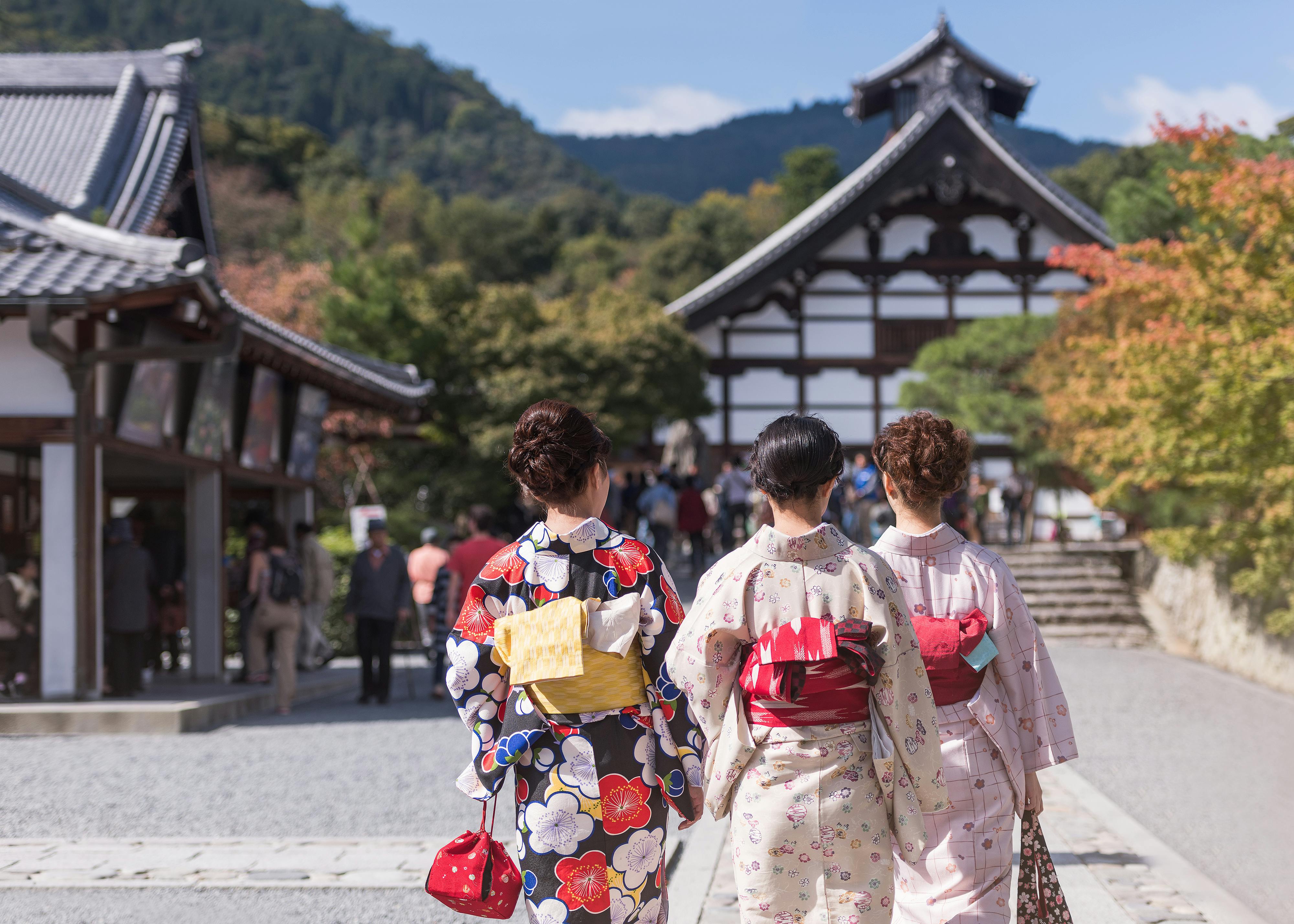 Kimono and Tenryuji Temple