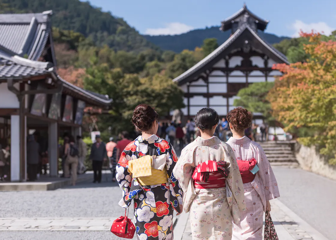Kimono and Tenryuji Temple