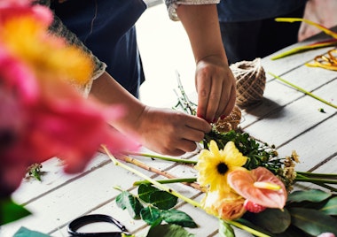 Flower arranging