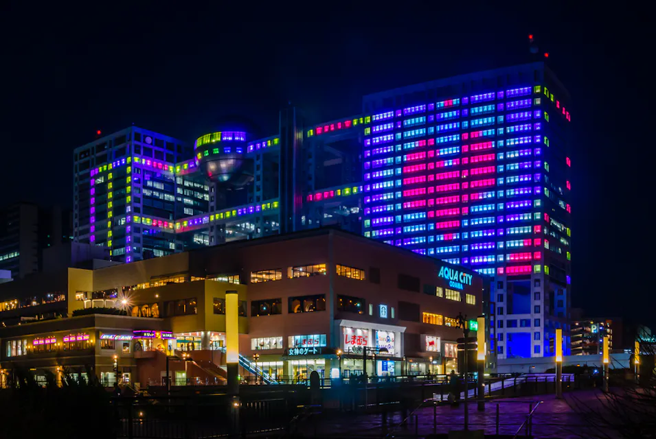 Fuji Television at Night Fuji Television at Night