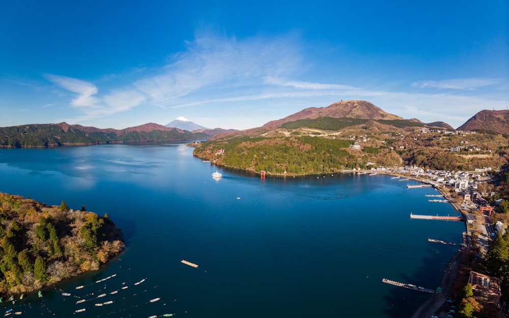 Lake Ashi Aerial View