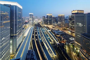 Marunouchi Night Aerial View