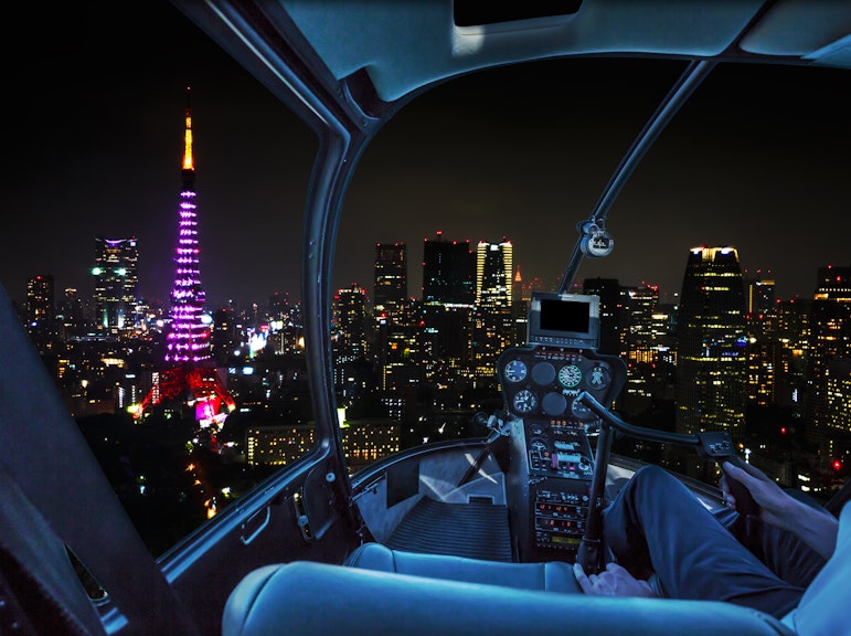 Tokyo Night Helicopter Tour Over Sparkling City Landscapes