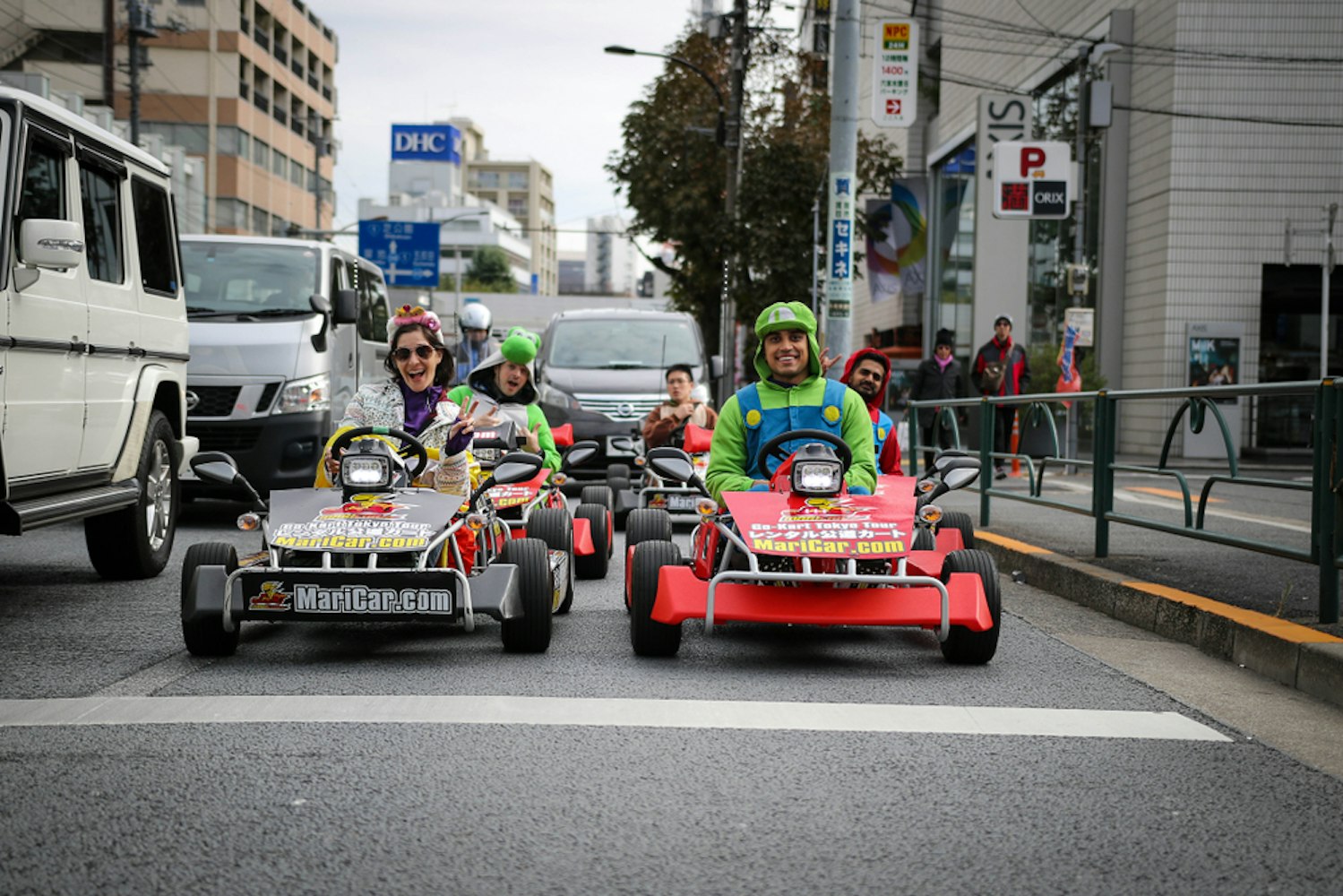 People Riding Tokyo Go-Kart Rental
