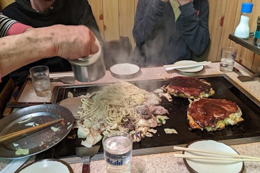 Okonomiyaki in Nara