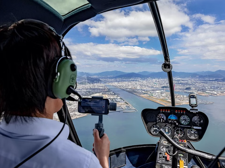 경치 좋은 히로시마 헬리콥터 투어: 하늘에서 아름다움을 발견하세요
