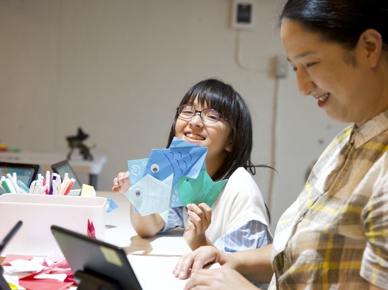 浅草での家族向け初心者オリガミ体験