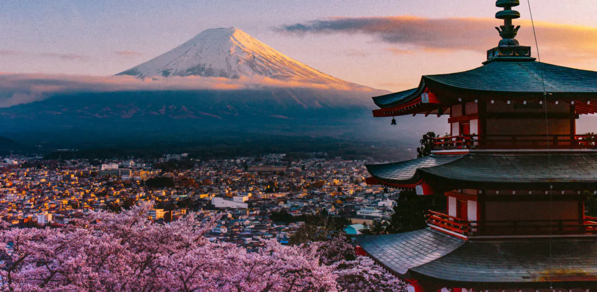 Mount Fuji and Pagoda
