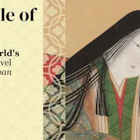 Tale of Genji An image with text reading "The Tale of Genji: Decoding World's First True Novel Written in Japan." It features an illustration of a person with long black hair and traditional Japanese clothing. The red logo "Trip to Japan" is in the top right corner.
