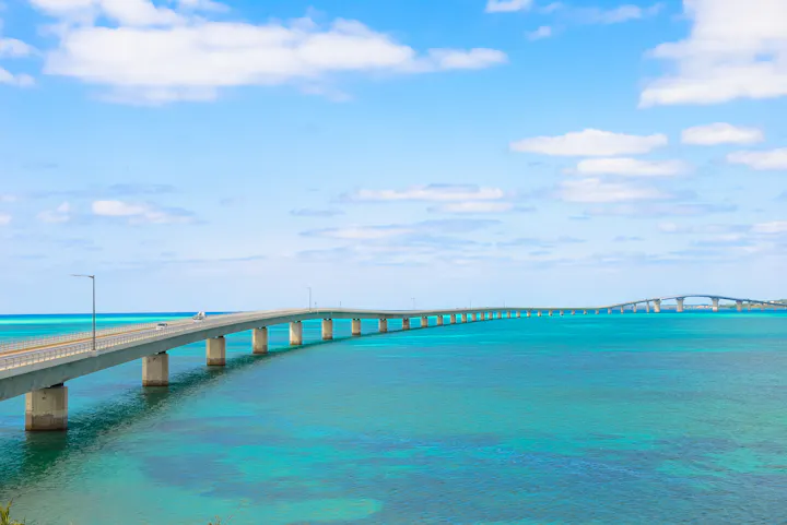 Irabu bridge, Miyako Island in Okinawa
