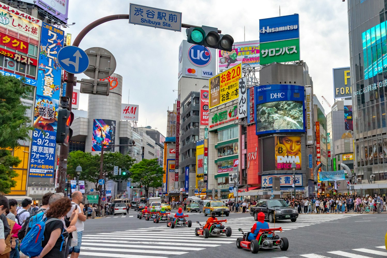 Mario Kart in Shibuya