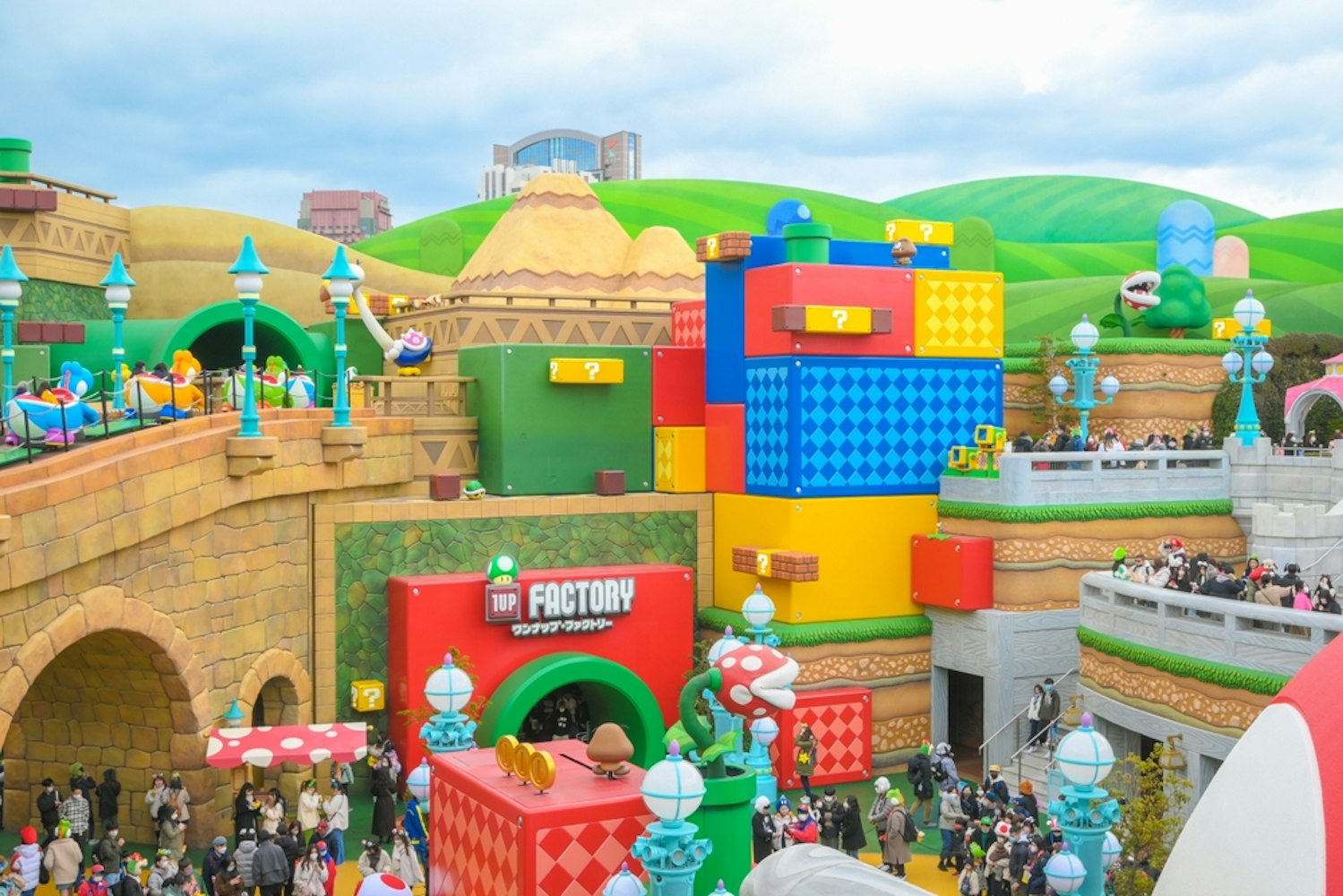 Super Nintendo World is a famous theme park in Osaka