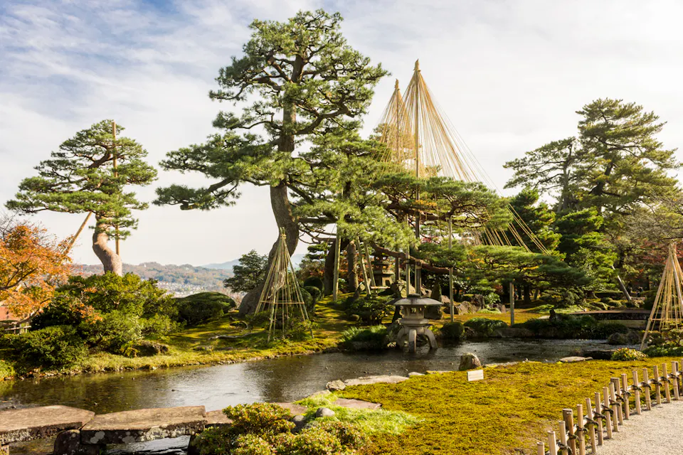 Kenroku-en, an old private garden, and one of the Three Great Gardens of Japan Kenroku-en, an old private garden, and one of the Three Great Gardens of Japan