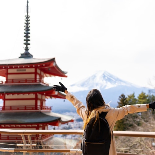 Mount Fuji and Pagoda Mount Fuji and Pagoda