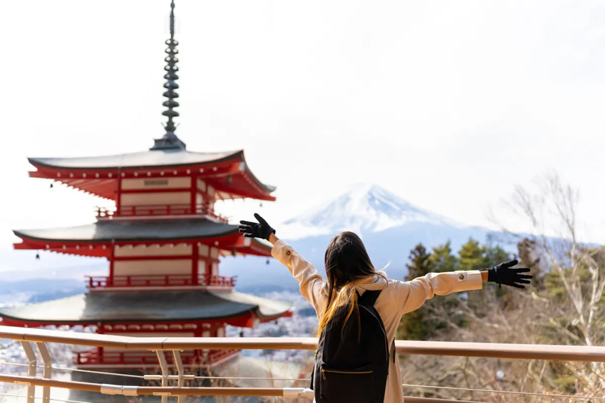 Mount Fuji and Pagoda