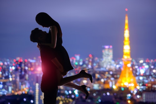 Romantic Lovers with Tokyo Tower