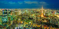 Tokyo skyline for a five-day Tokyo itinerary