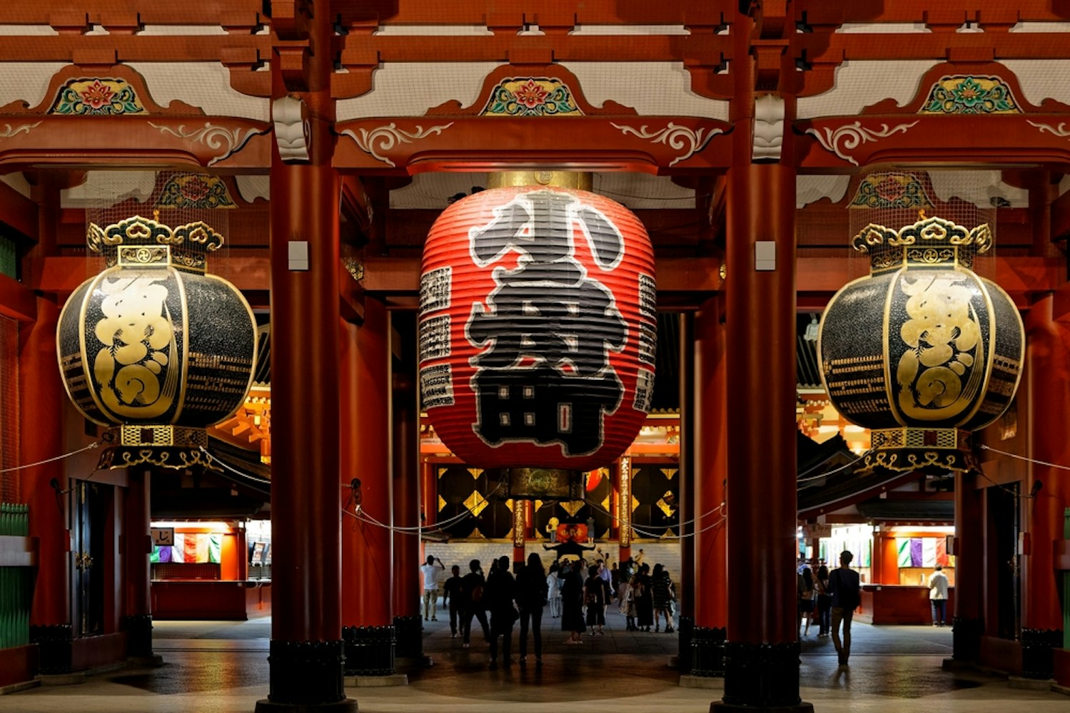 Senso-ji Temple Entrance by Night