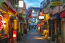 Night Scene of Shinjuku Golden Gai