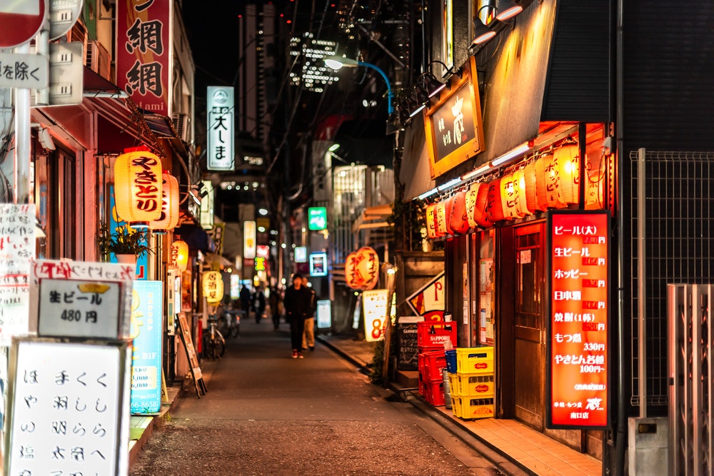 Izakaya Restaurants at Night