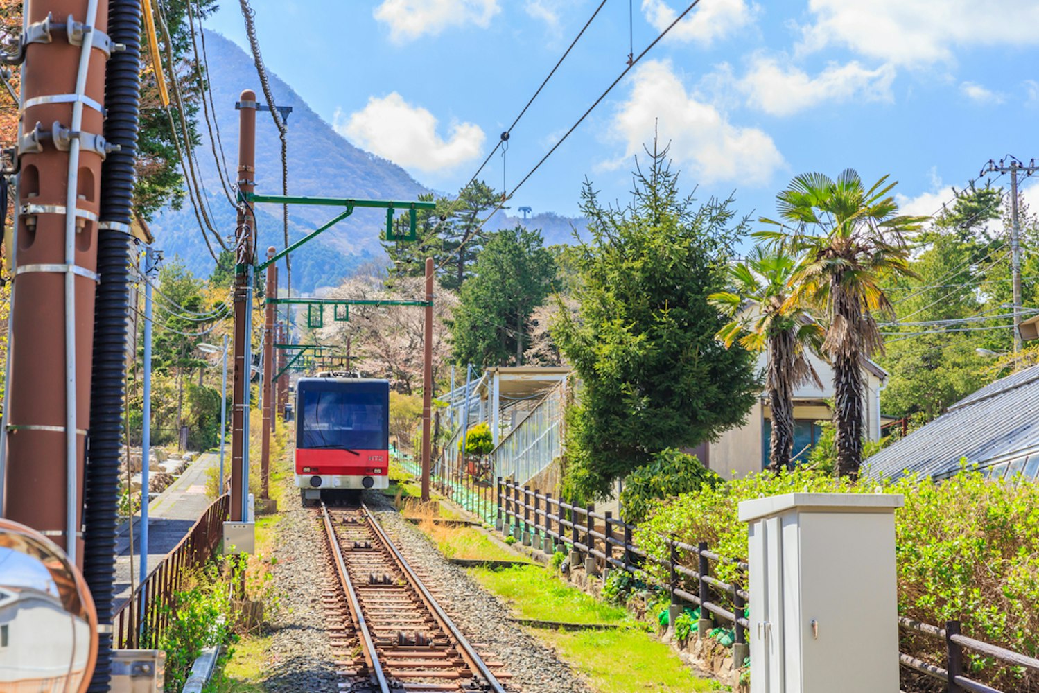 Hakone Tozan Cable Car at Gora Station