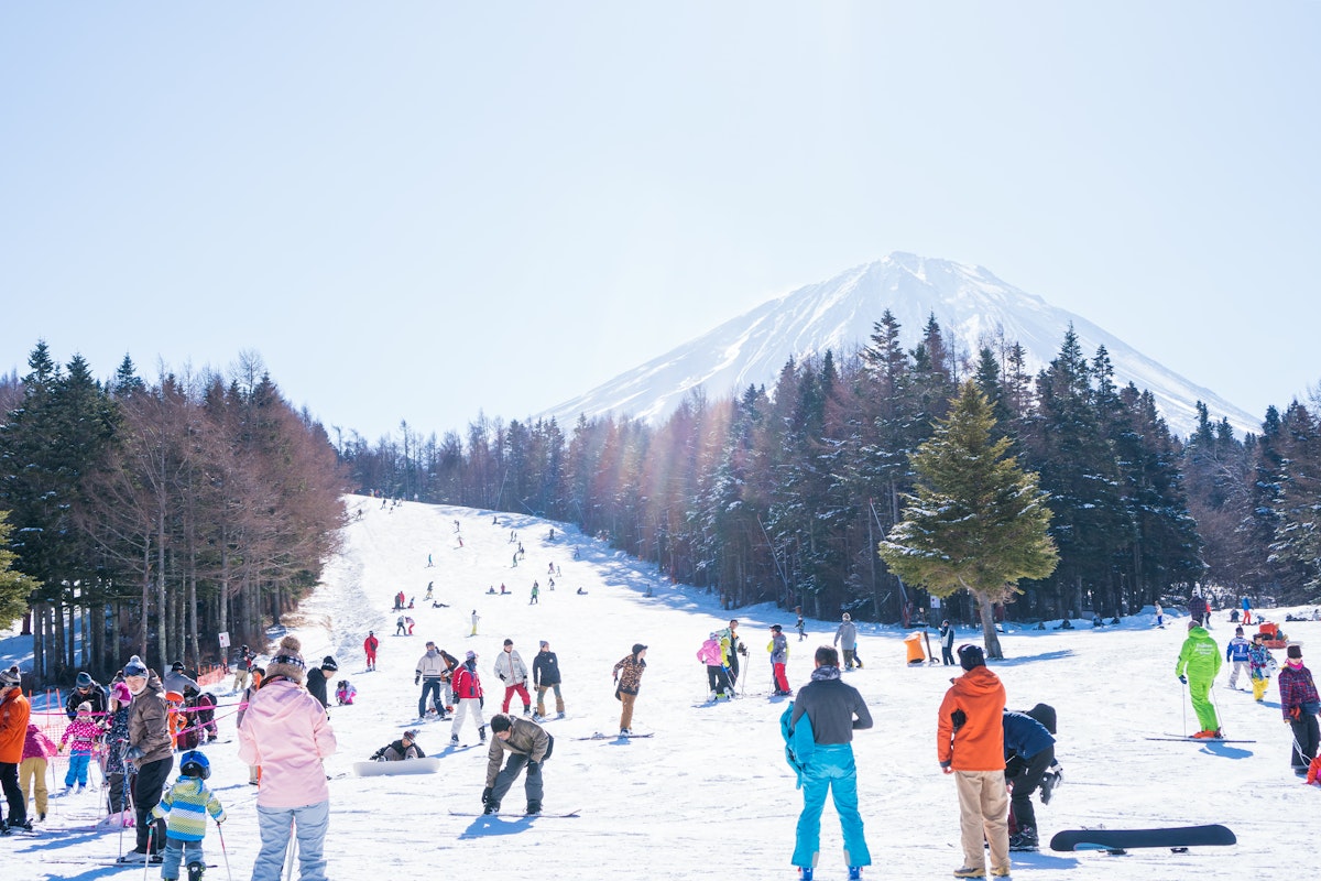 Landscape in Winter Time at Fujiten Ski Resort