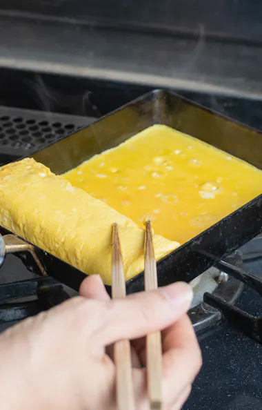 Cooking Tamagoyaki Cooking Tamagoyaki