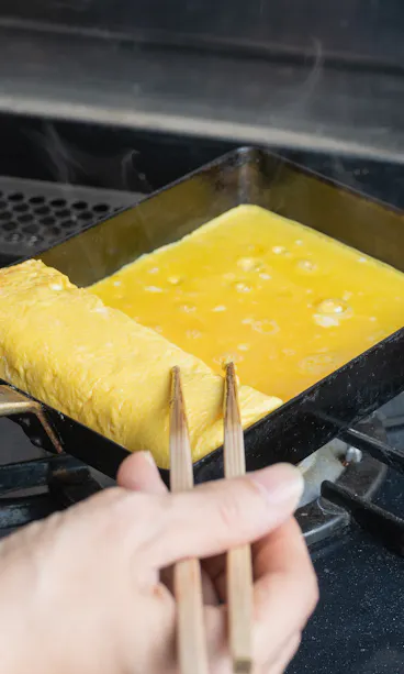 Cooking Tamagoyaki Cooking Tamagoyaki