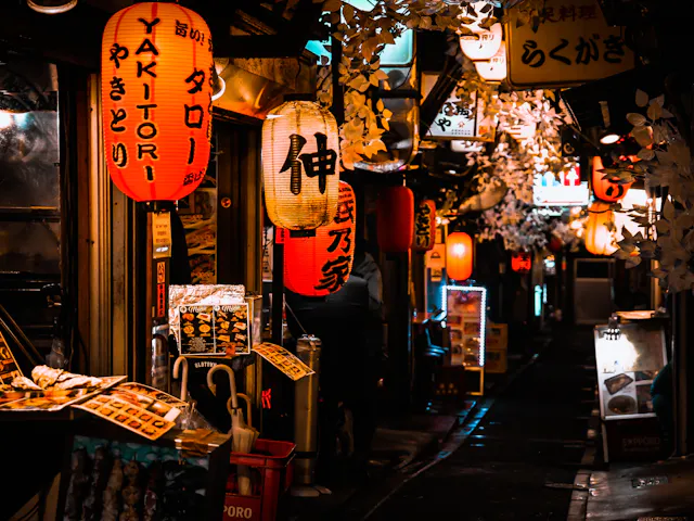 Omoide Yokocho yakitori lane in Tokyo
