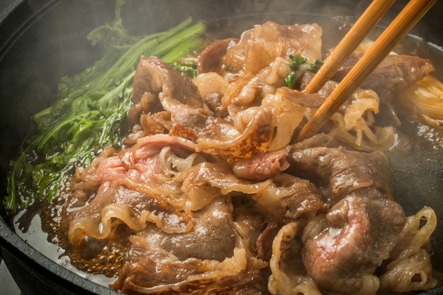 Sukiyaki of the Japanese Beef