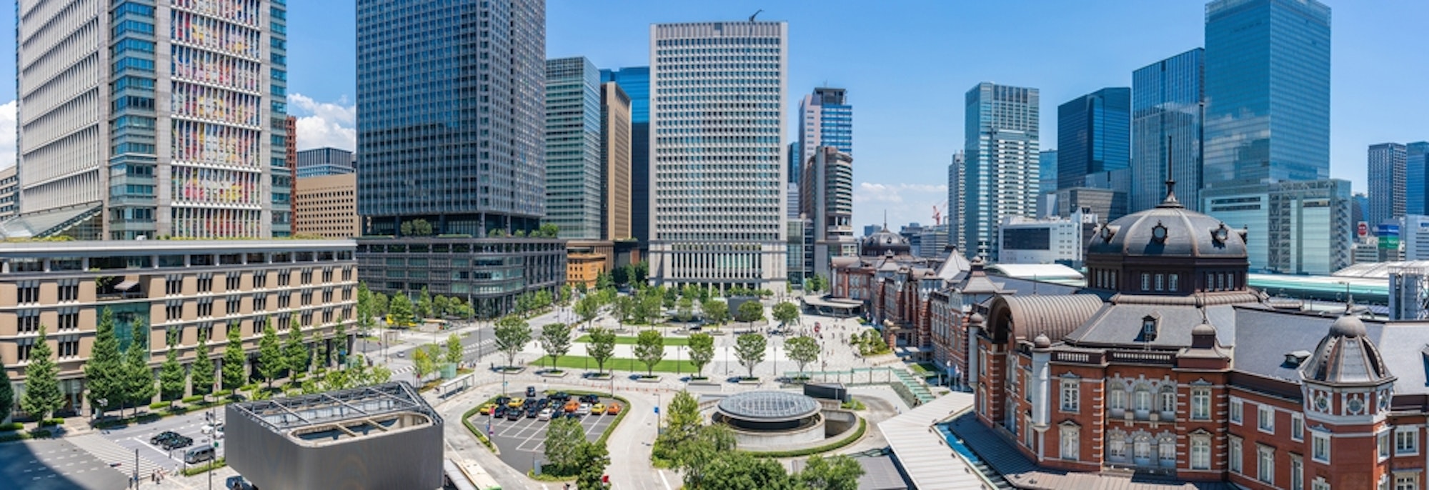 Panorama view of Tokyo station