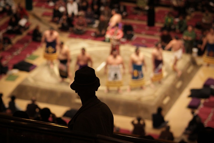 Sumo Wrestling Tournament in Tokyo