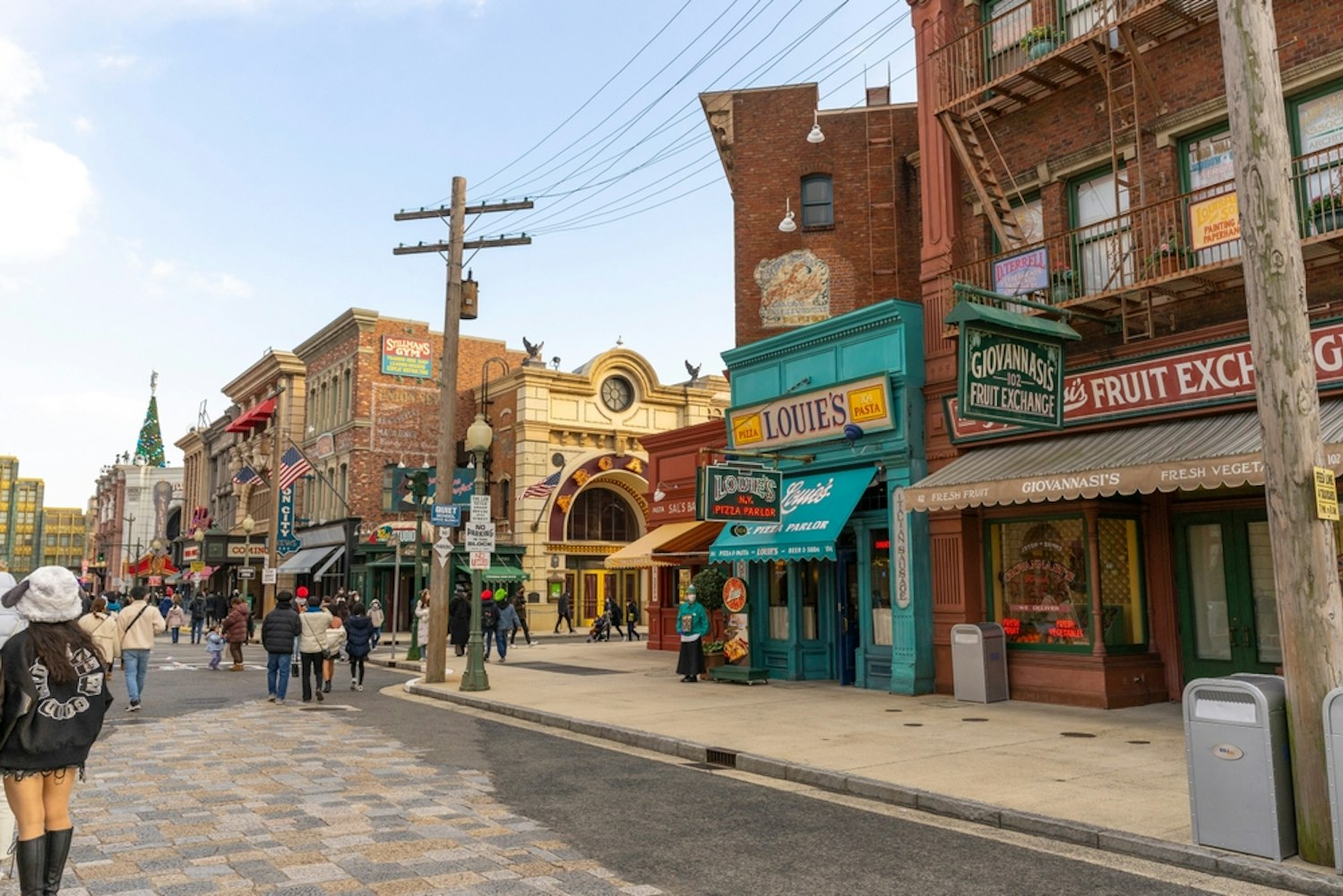 New York theme building façade at Universal Studios Japan in Osaka