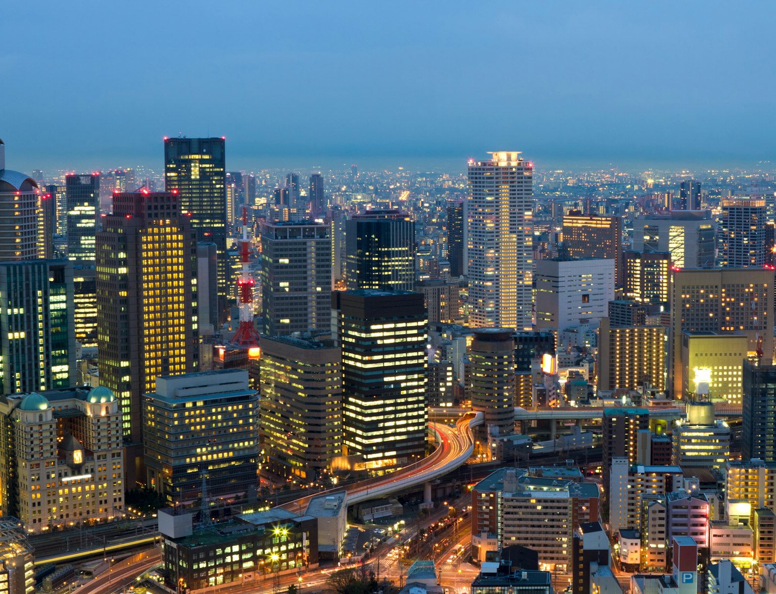 Osaka City at Night Osaka City at Night