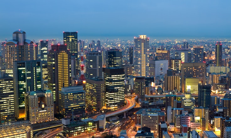 Osaka City at Night