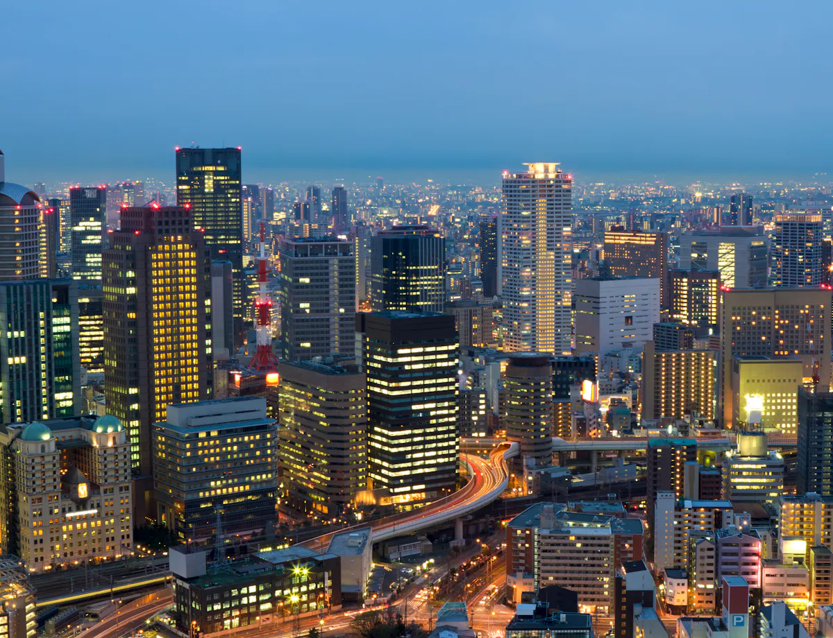 Osaka City at Night Osaka City at Night