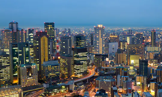Osaka City at Night