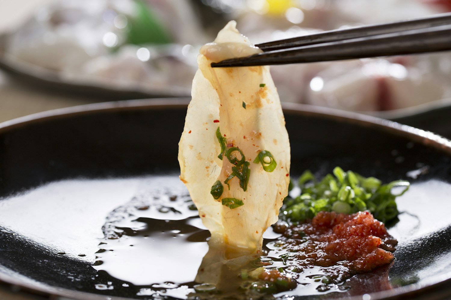 Japanese Fugu Sashimi (Puffer Fish)
