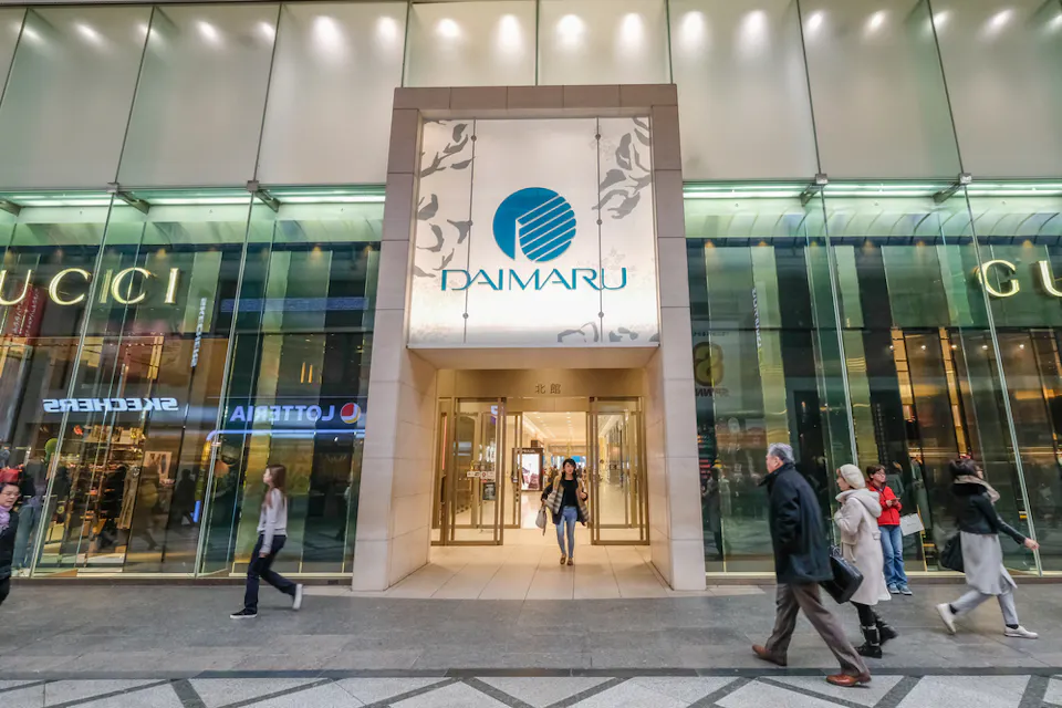 Daimaru is the famous famous department store in Osaka